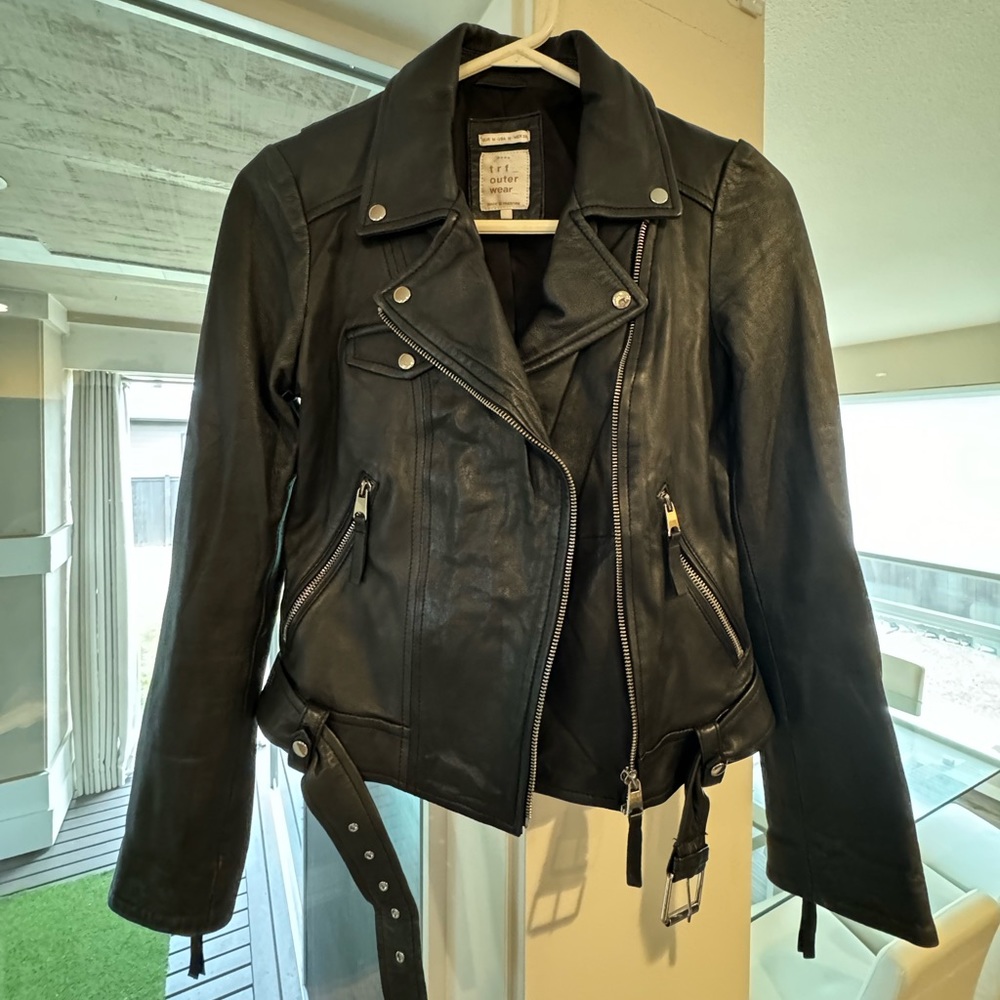 Zara TRF Genuine Leather Jacket